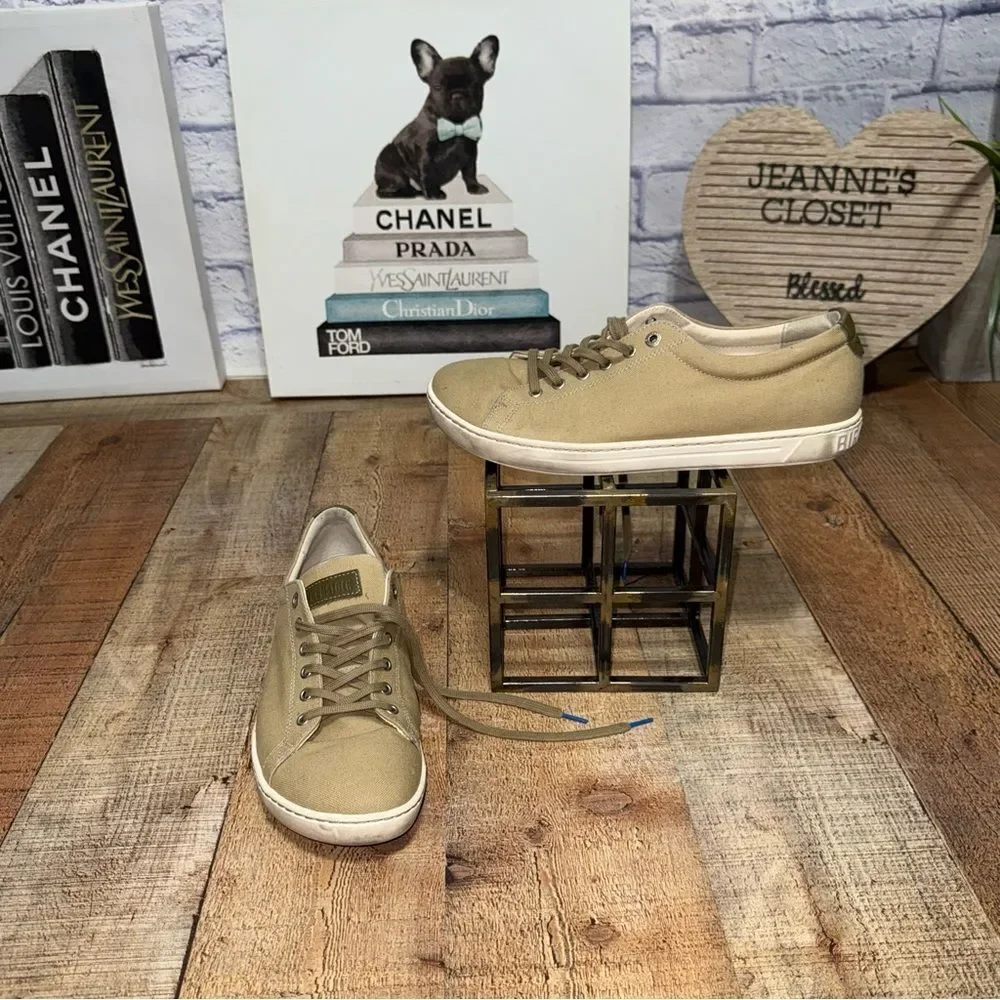 Birkenstock Arran Women’s Taupe Tan Canvas Lace Up Sneaker Size EURO 41 L 10